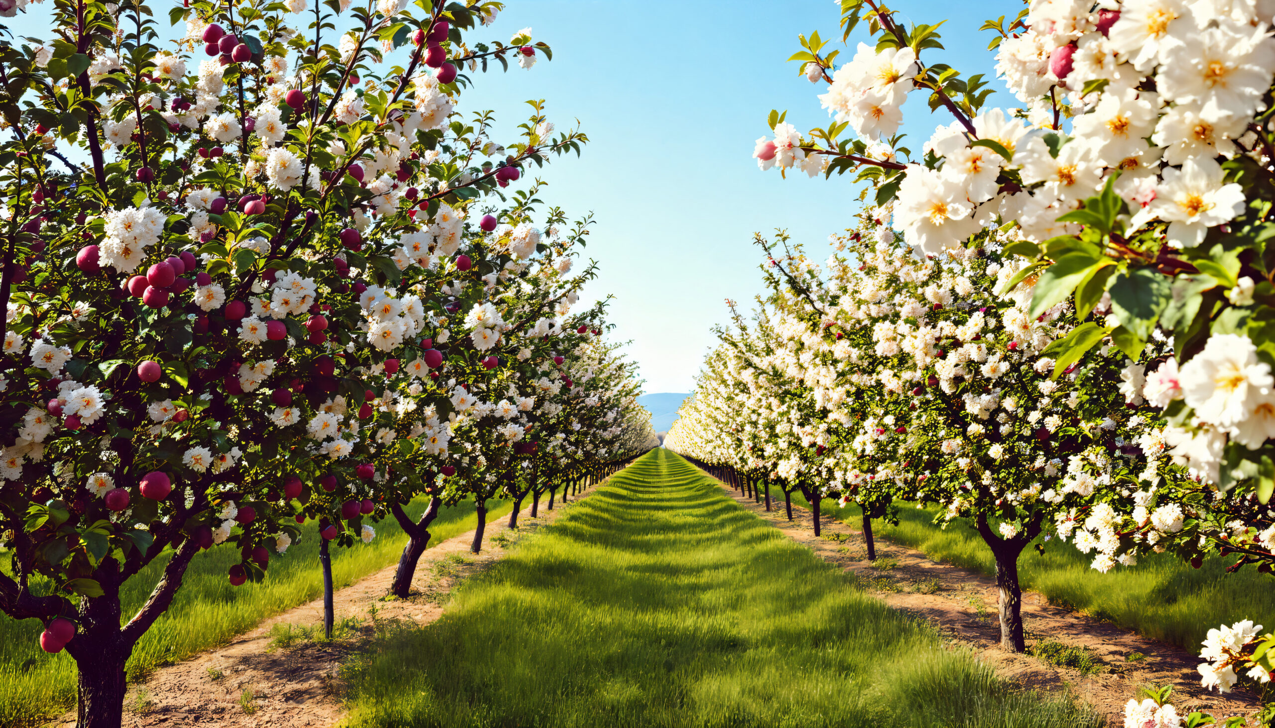 apple orchard blossom